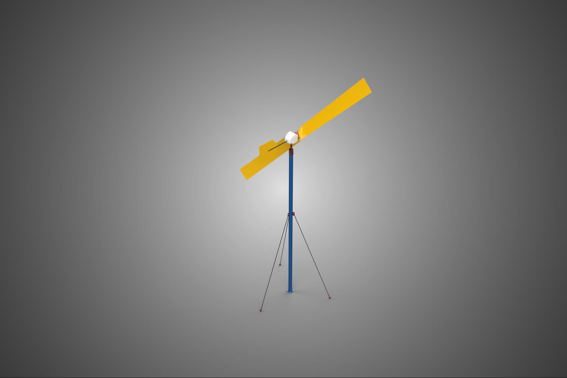 Wind Turbine Mill Generator Tower HAWT Horizontal Axis Vane 3D Model