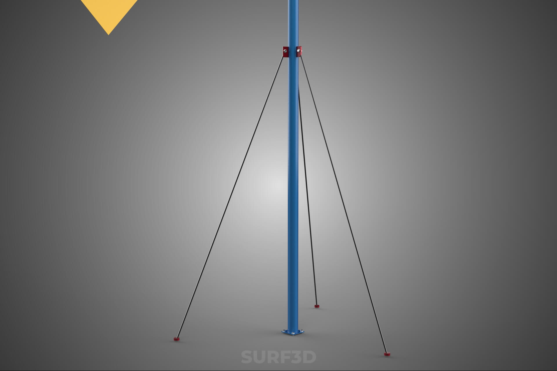 Wind Turbine Mill Generator Tower HAWT Horizontal Axis Vane 3D Model