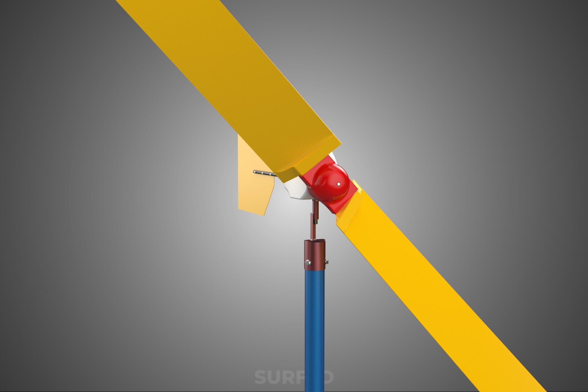 Wind Turbine Mill Generator Tower HAWT Horizontal Axis Vane 3D Model