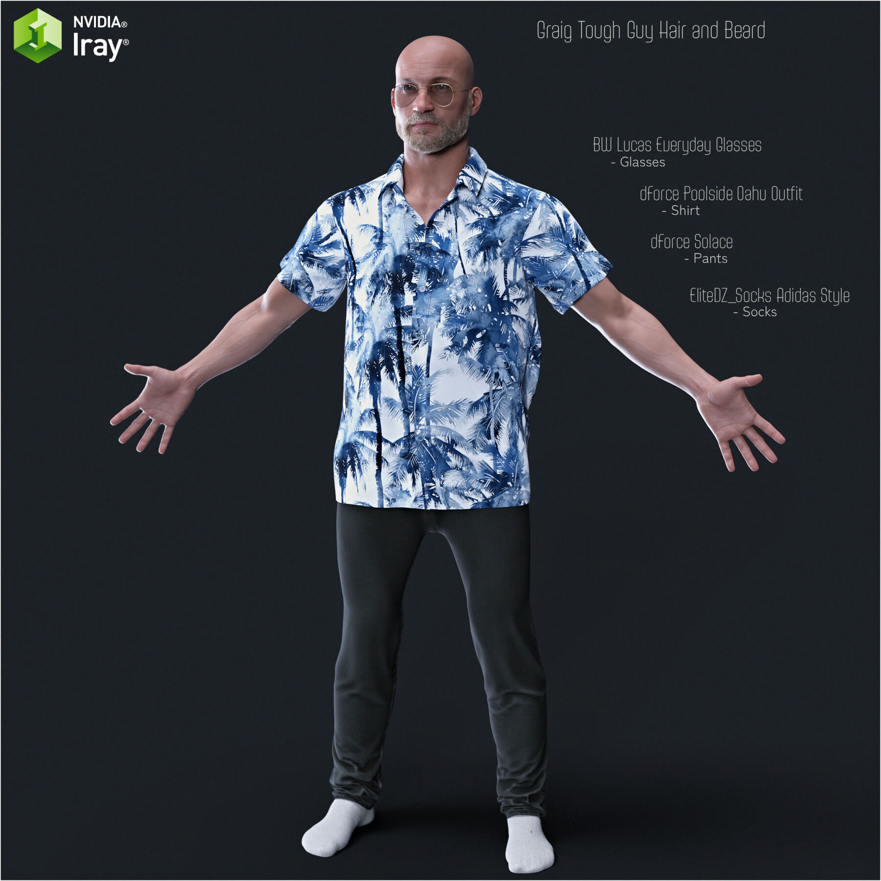 Carlos HD and his Expressions for G8/8.1M Daz Content