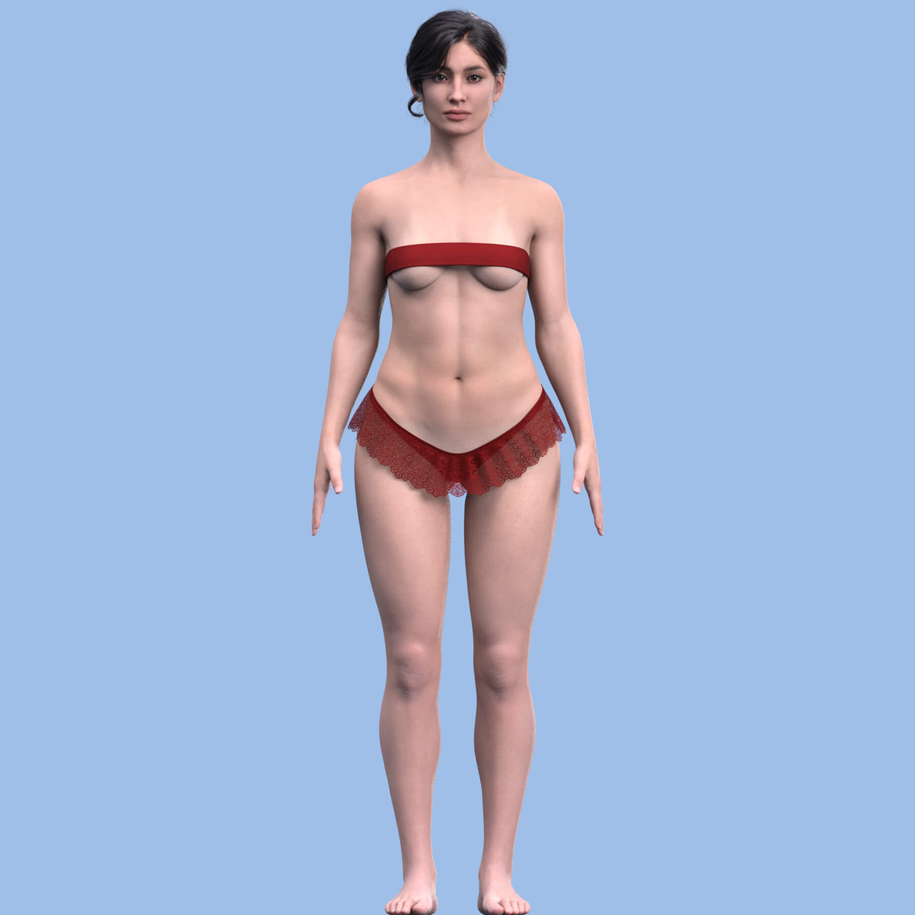 Isabel HD Details Showcase 3D Render, Digital Artwork by Sza Trippie