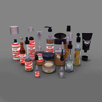 Bottles 3D Model