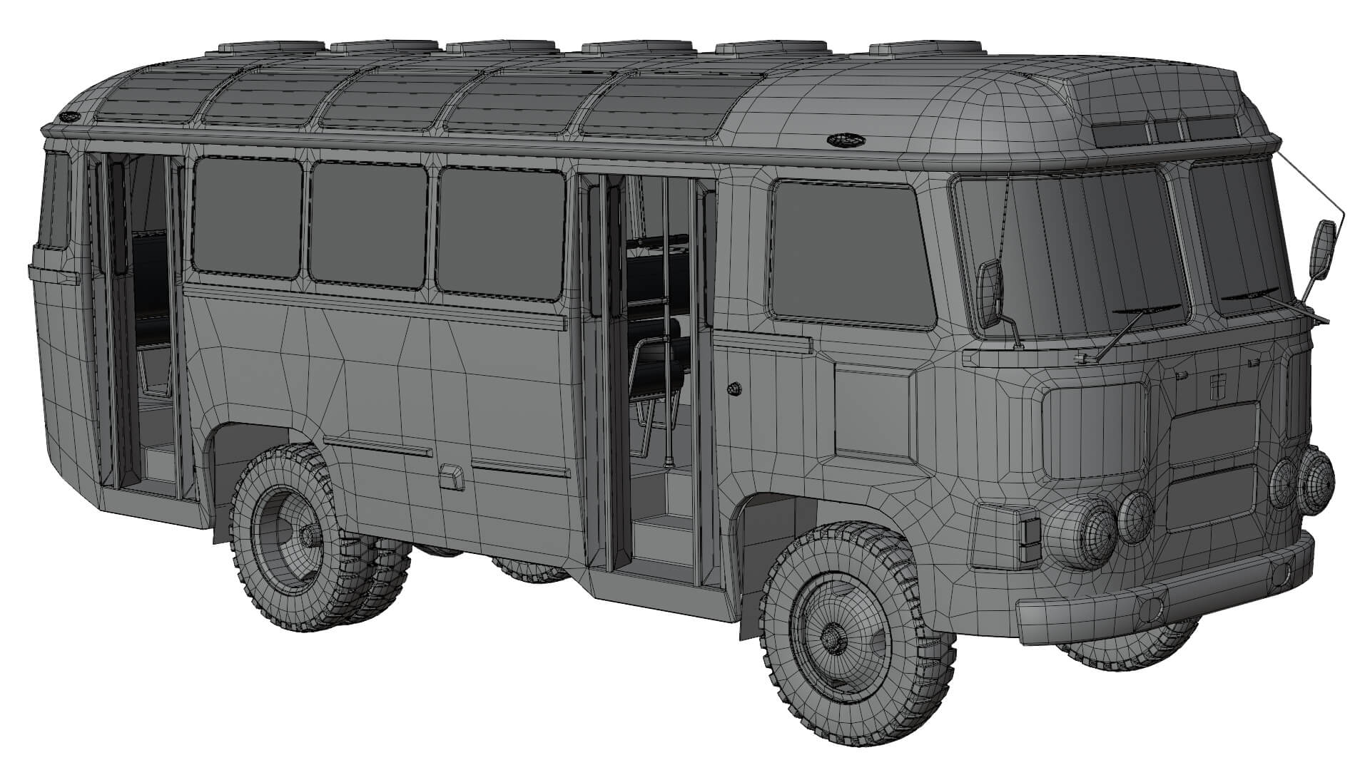 Bus PAZ - 672 3D Model
