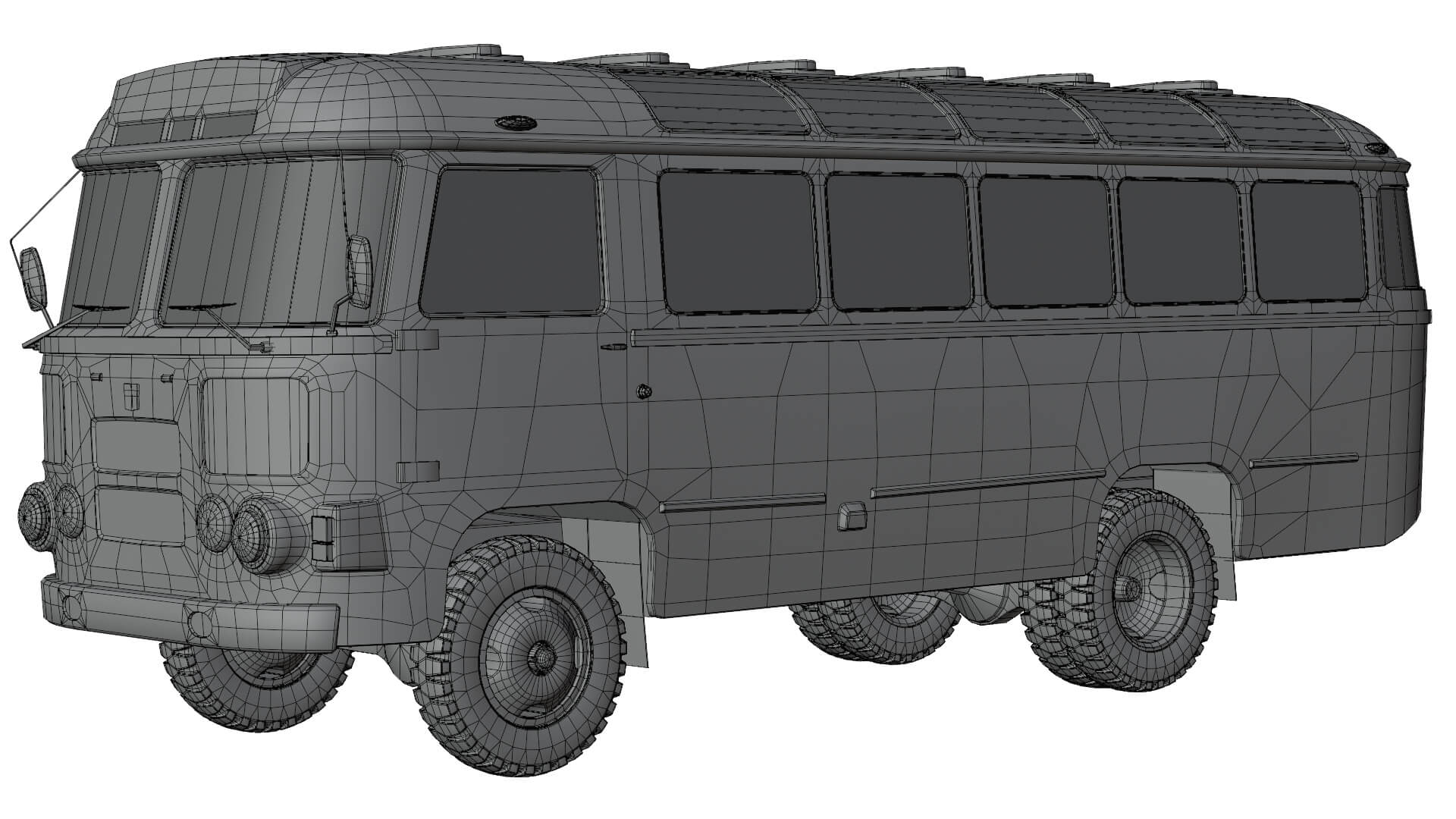 Bus PAZ - 672 3D Model