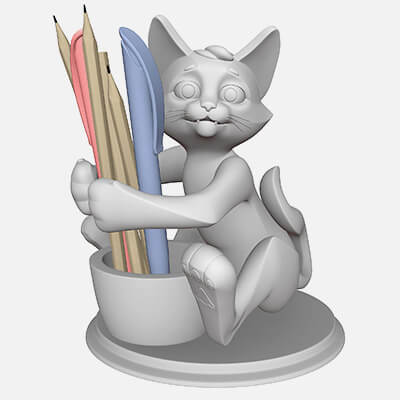 Cat Stand For Pens and Pencils