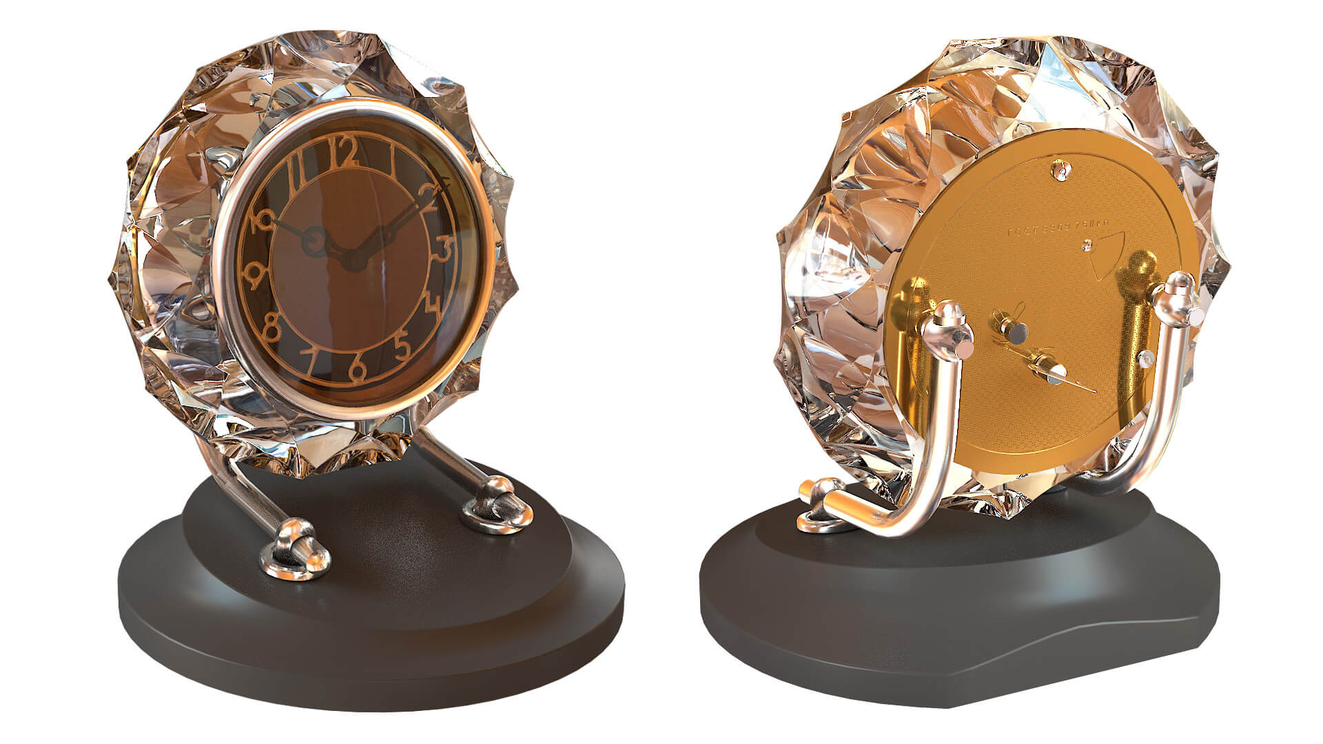 Table Clock 3D Model 3D Model