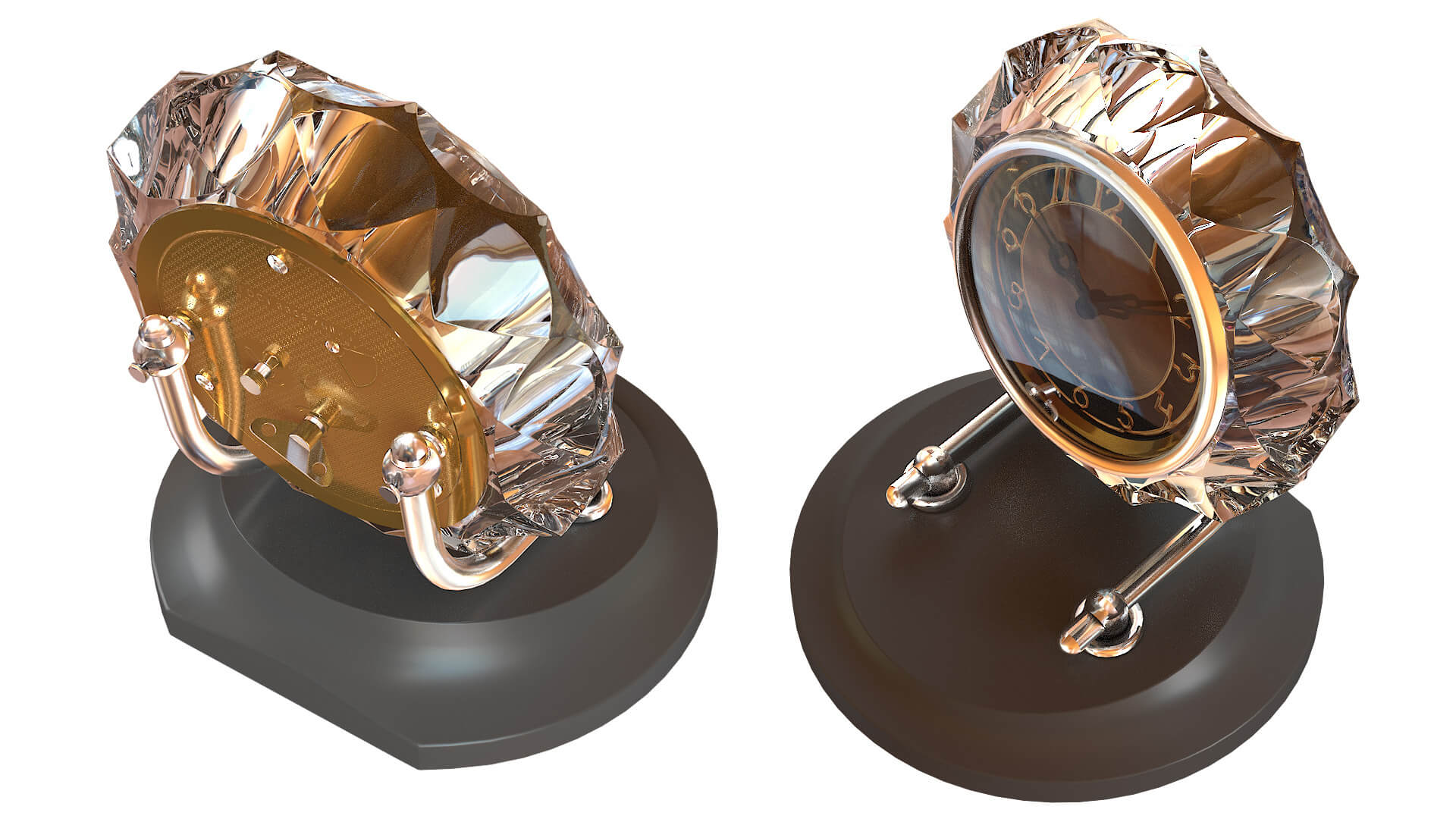 Table Clock 3D Model 3D Model
