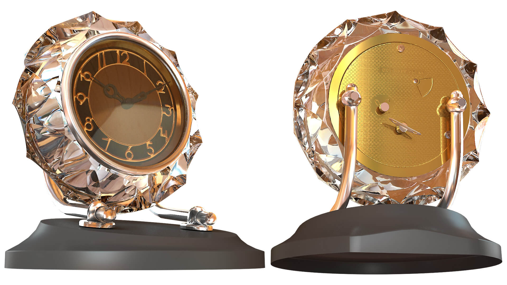 Table Clock 3D Model 3D Model