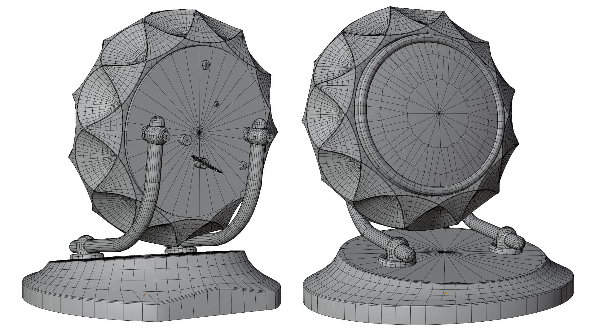 Table Clock 3D Model 3D Model