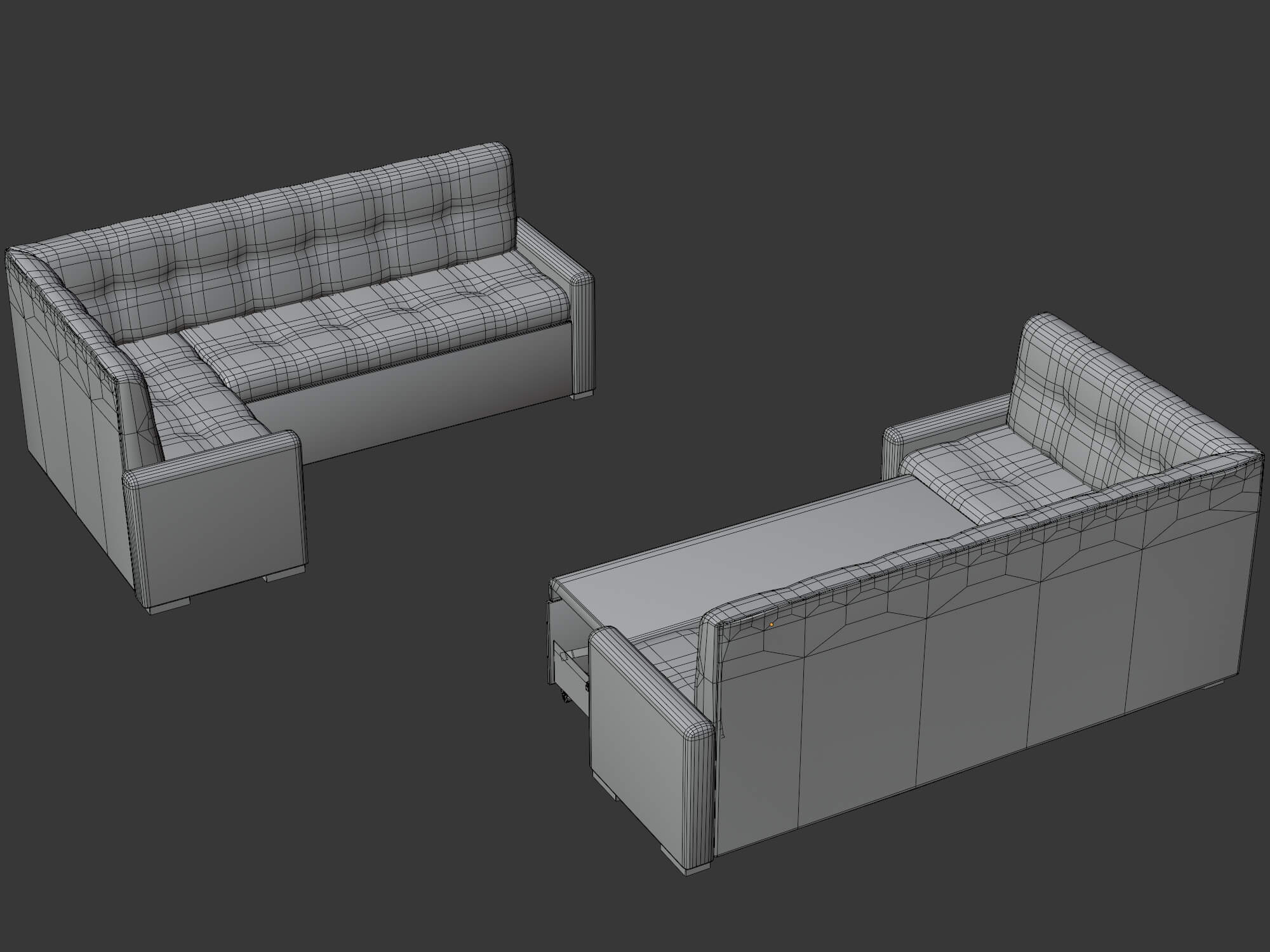 Sofa2 3D Model 3D Model