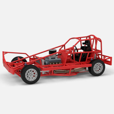 BriSCA Formula 1 Stock Car Base for Dirt v2 Scale 1:25