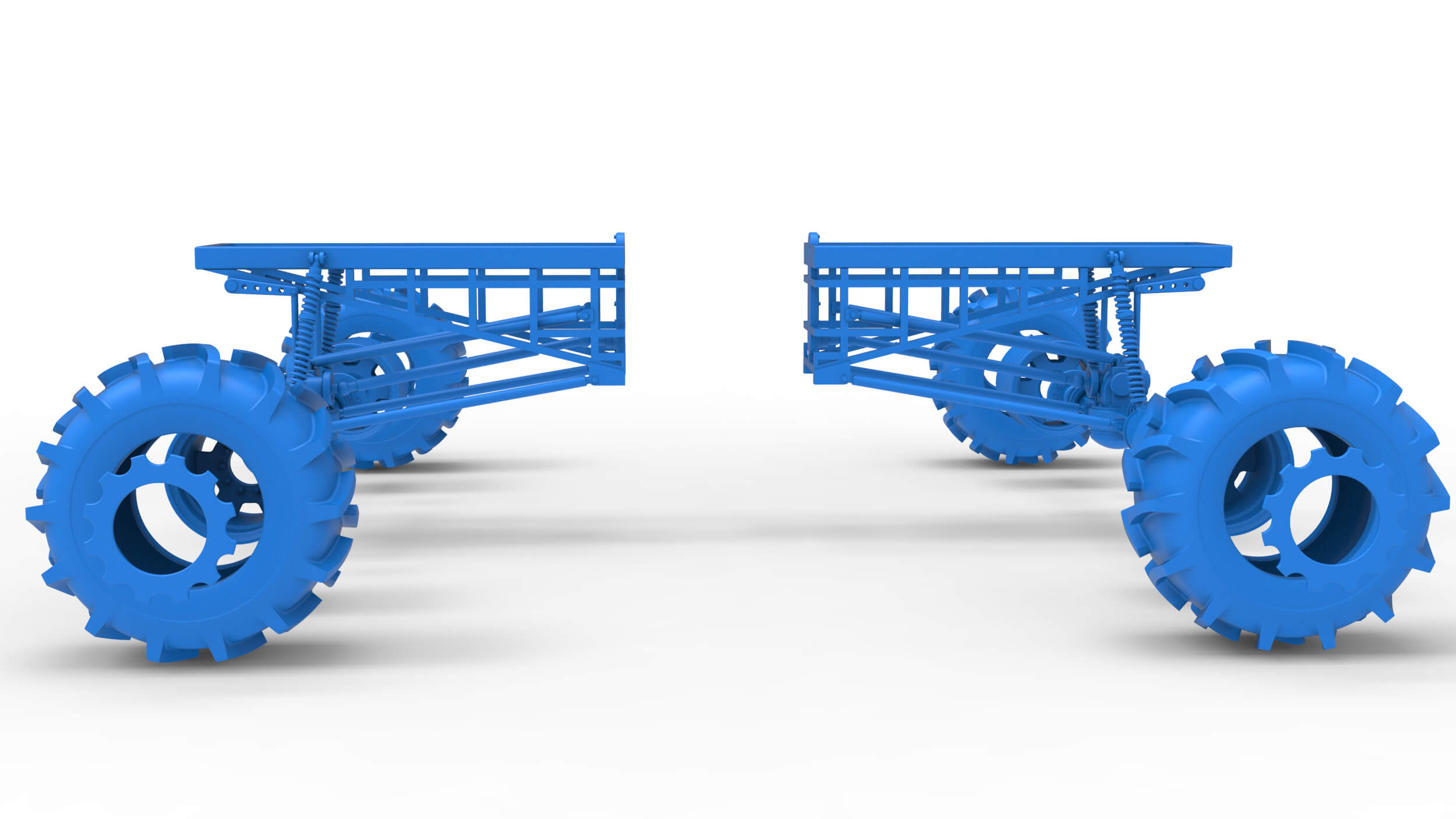 Chassis of Redneck Rave Mud Truck Version 2 Scale 125 3D Model