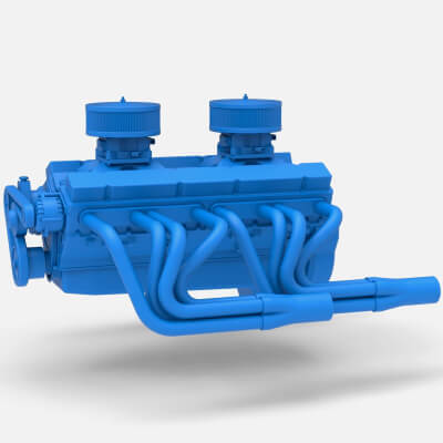 Engine V16 Scale 1:25