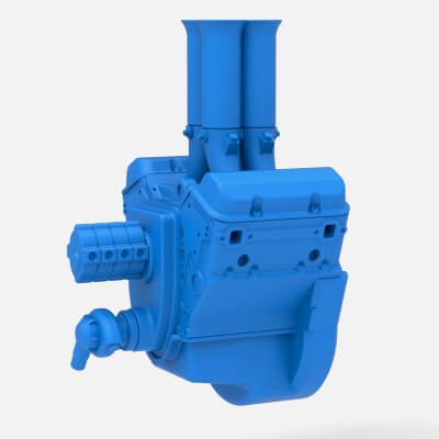 Engine V4 Scale 1:25
