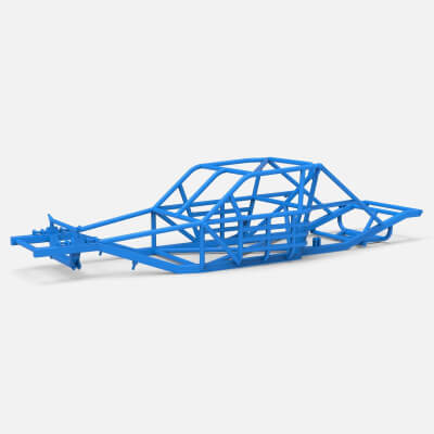 Frame of Vintage Asphalt Modified Stock Car V3 Scale 1:25
