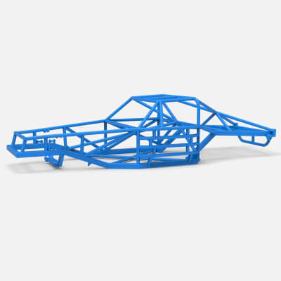 Frame of Vintage Dirt Late Model Race Car Scale 1:25