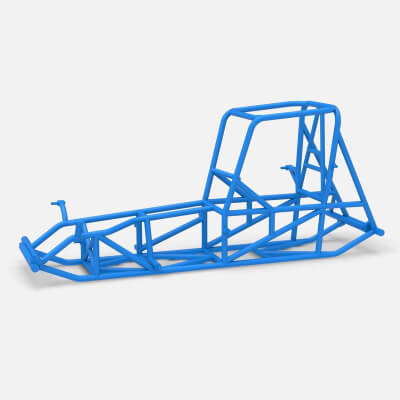 Frame of Vintage Pavement Sprint Car Scale 1:25