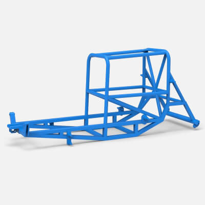 Frame of Vintage Supermodified Stock Car V4 Scale 1:25