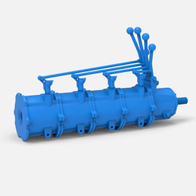 Modular planetary transmission for drag racing Scale 1 to 25