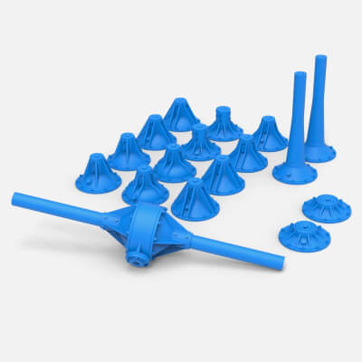 Non-Quick Change Rear End Set Scale 1:25