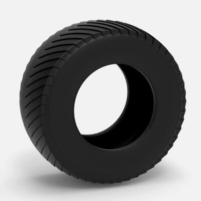Pulling Tractor Rear Tire 13 Scale 1:25