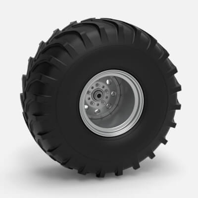 Rear Wheel from Mud Dragster Scale 1:25