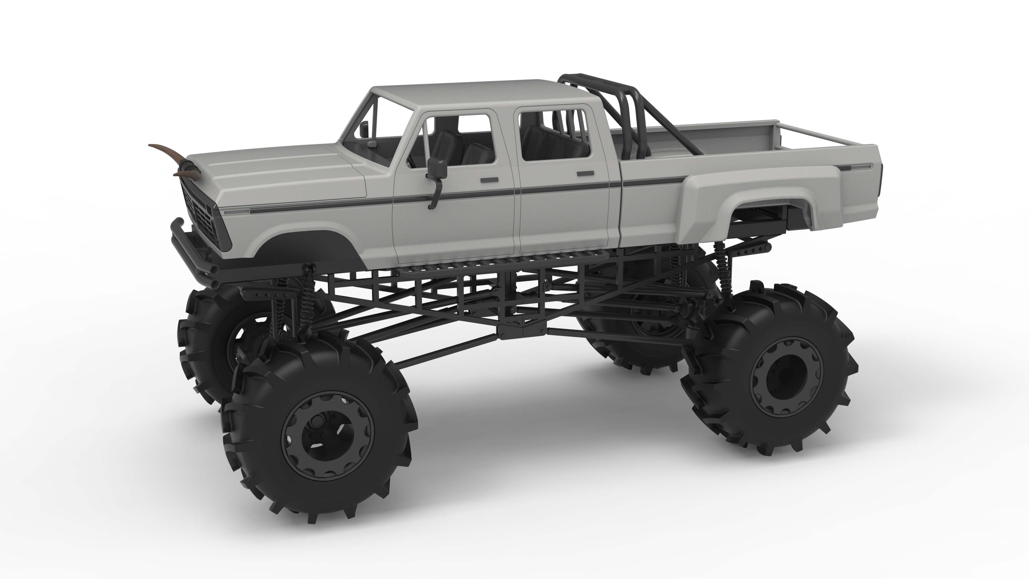 Redneck Rave Mud Truck Version 2 Scale 125 3D Model