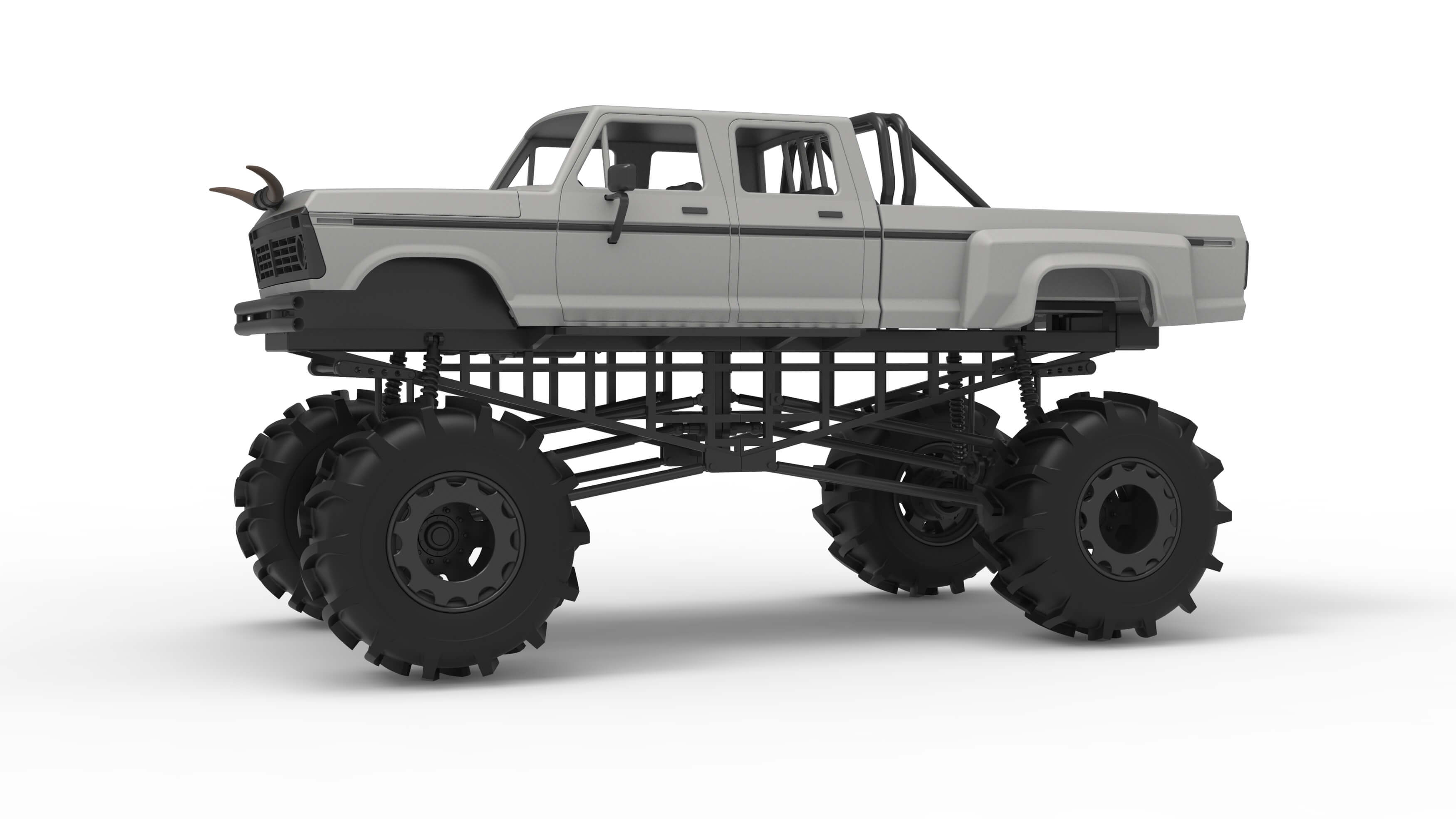 Redneck Rave Mud Truck Version 2 Scale 125 3D Model