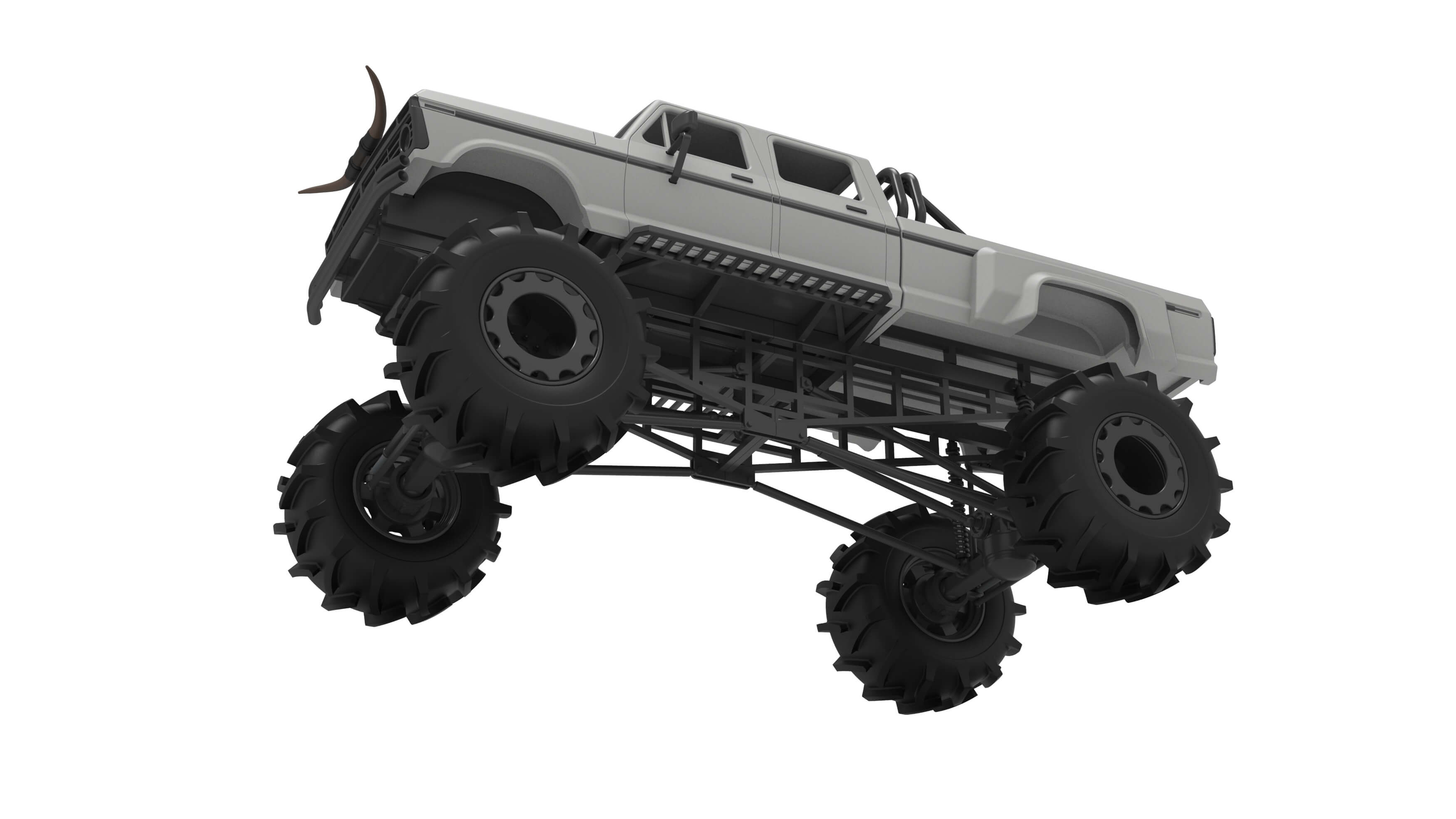 Redneck Rave Mud Truck Version 2 Scale 125 3D Model
