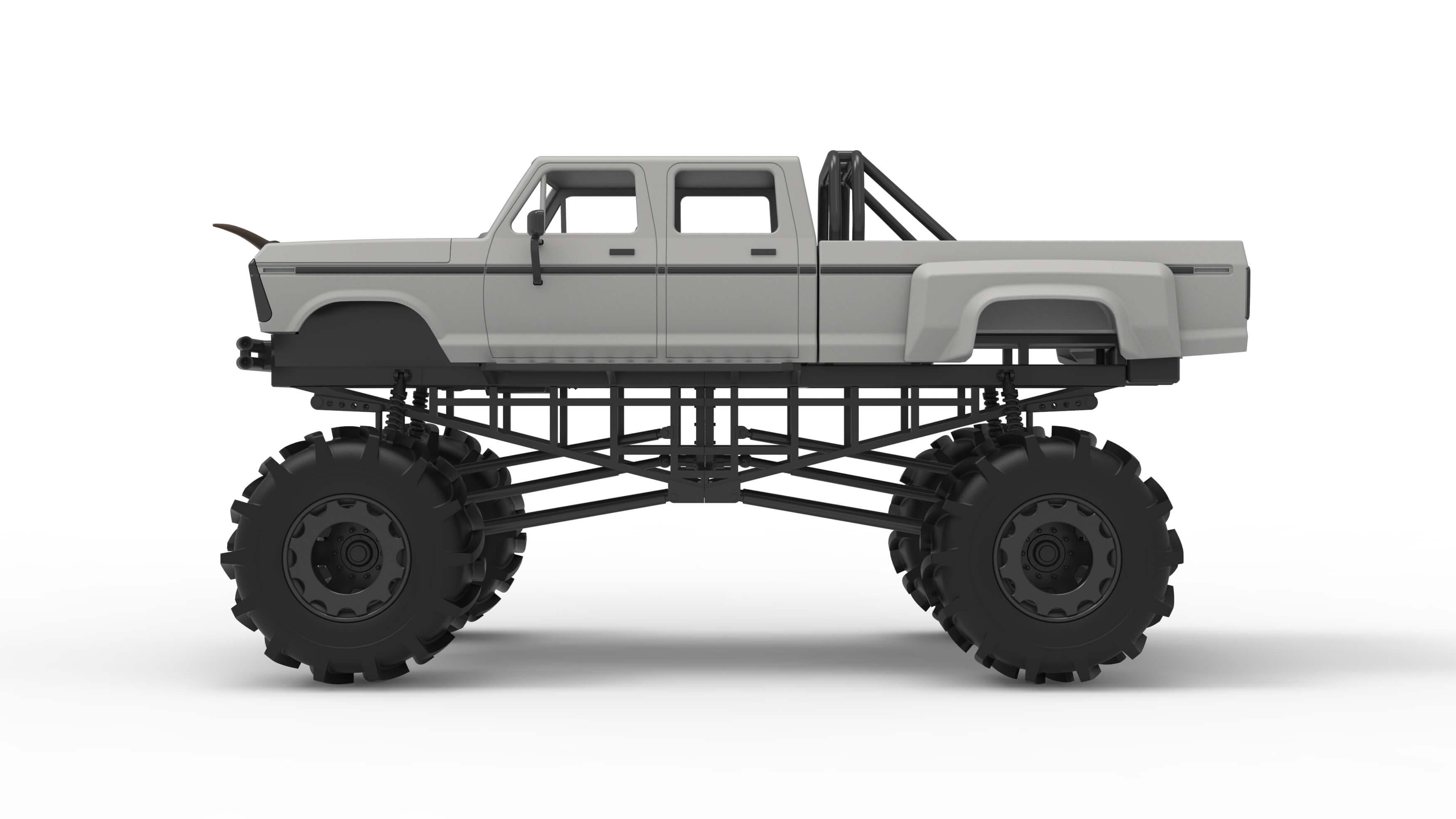 Redneck Rave Mud Truck Version 2 Scale 125 3D Model