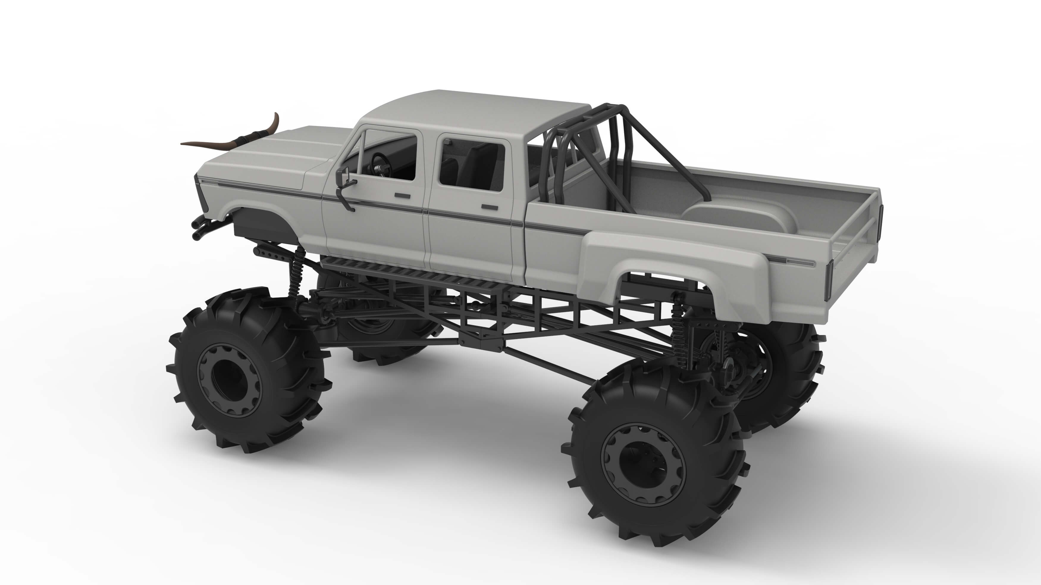 Redneck Rave Mud Truck Version 2 Scale 125 3D Model