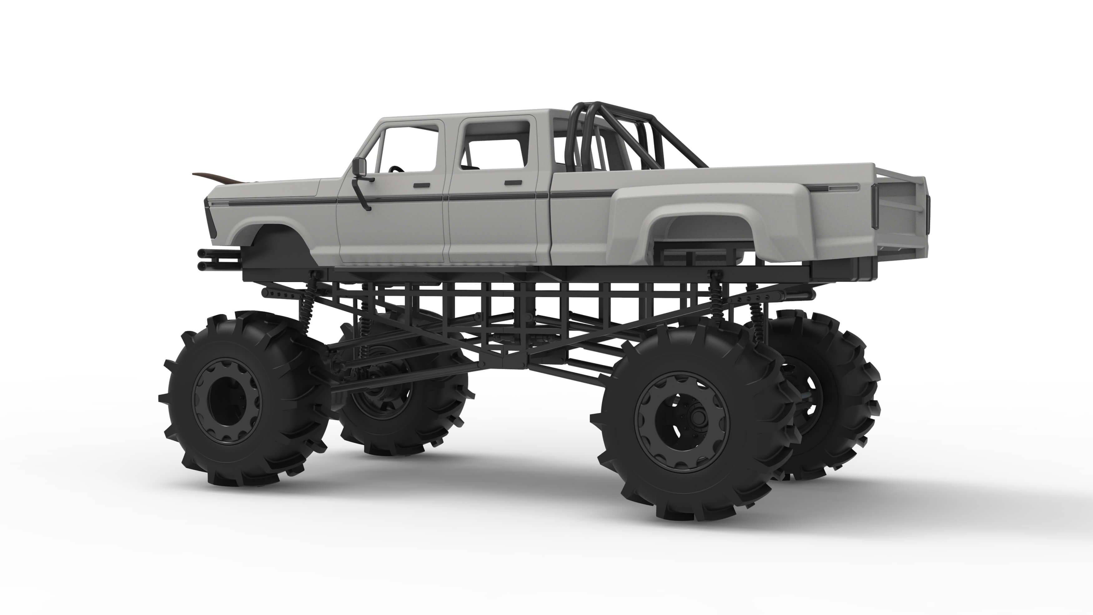 Redneck Rave Mud Truck Version 2 Scale 125 3D Model
