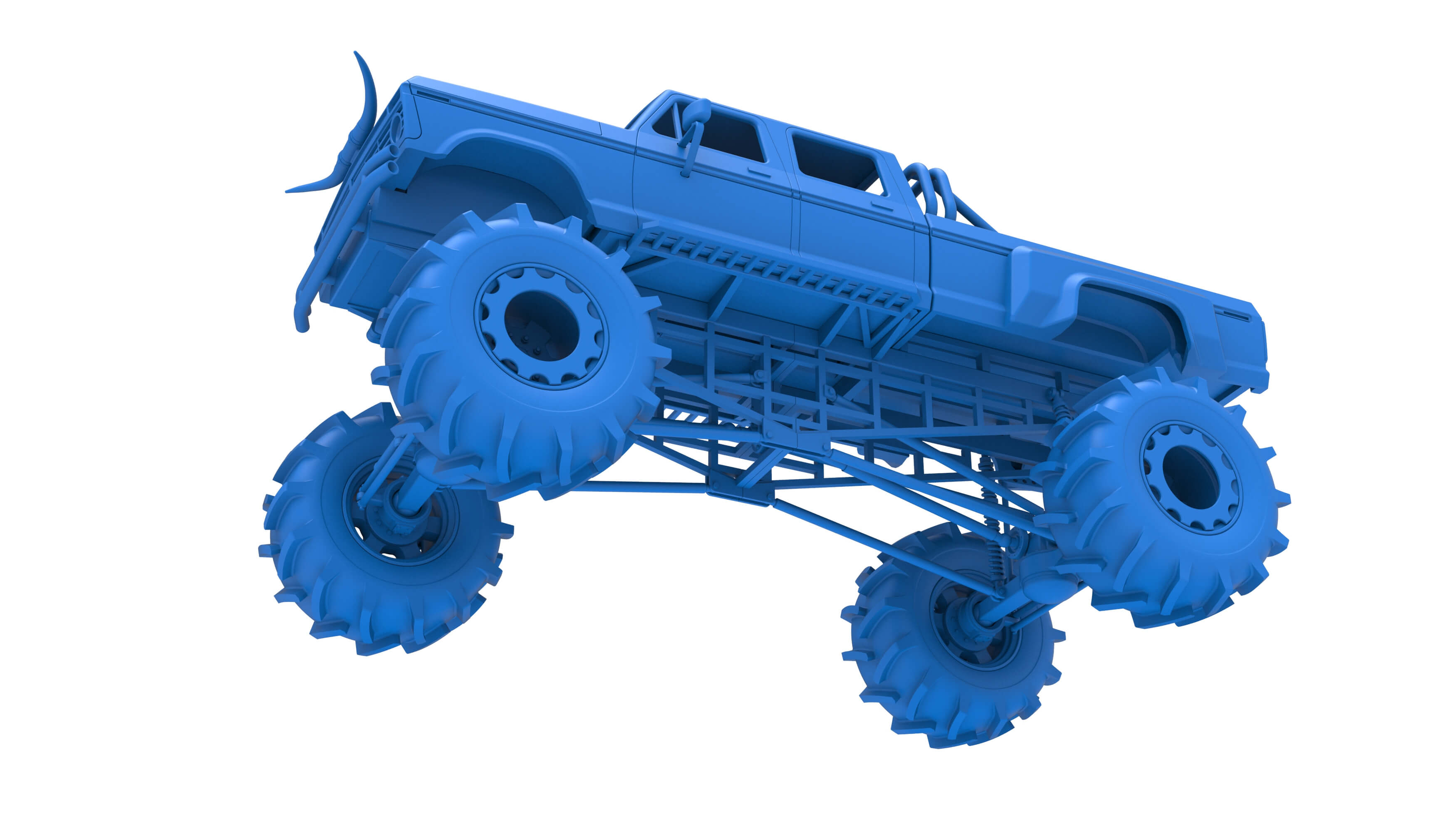 Redneck Rave Mud Truck Version 2 Scale 125 3D Model