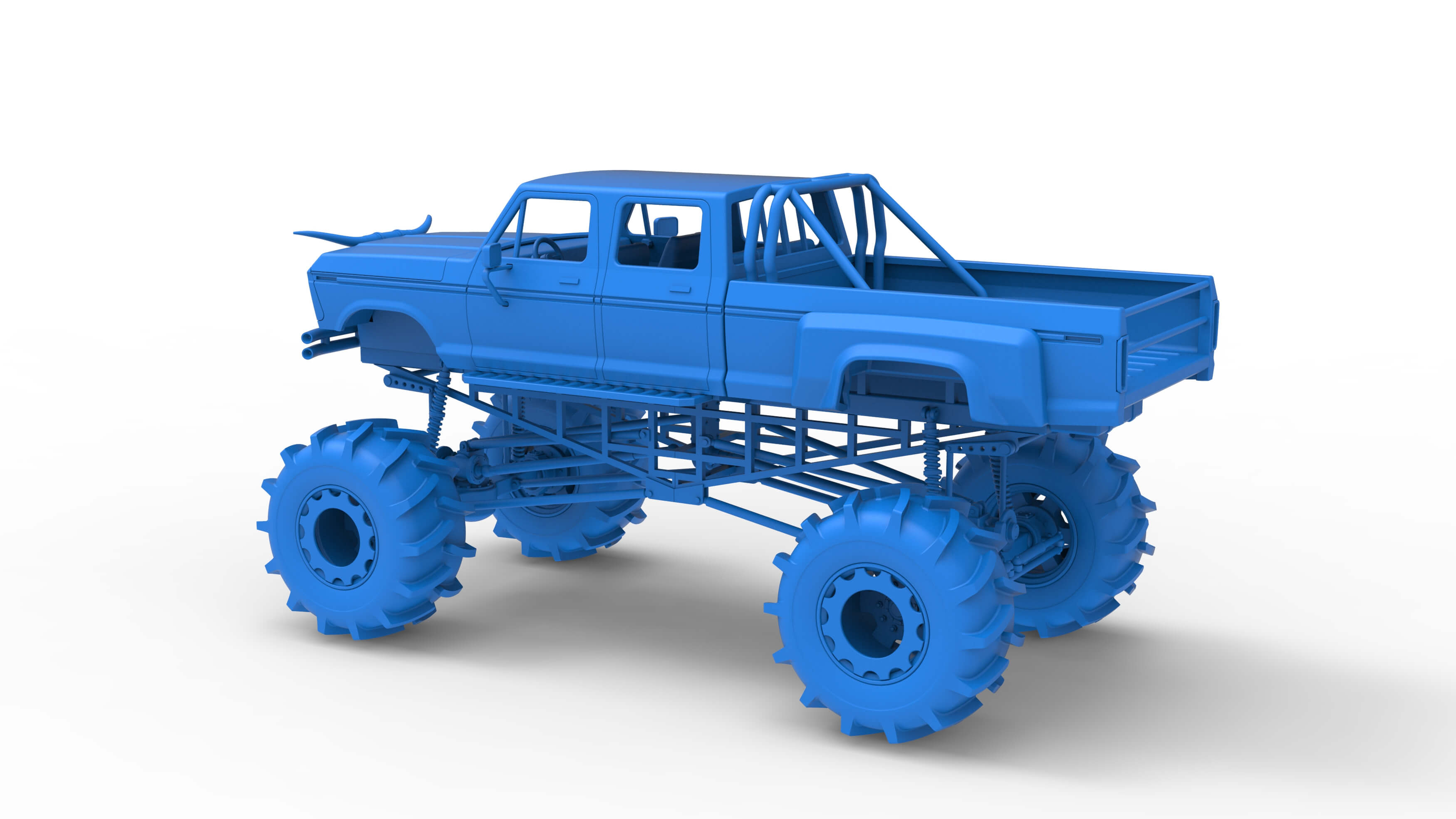 Redneck Rave Mud Truck Version 2 Scale 125 3D Model