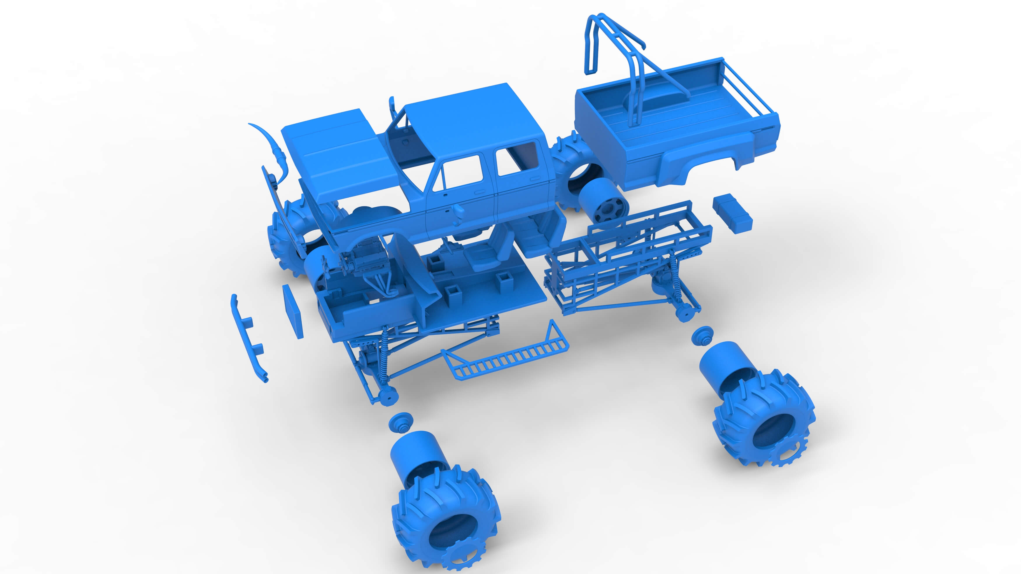 Redneck Rave Mud Truck Version 2 Scale 125 3D Model