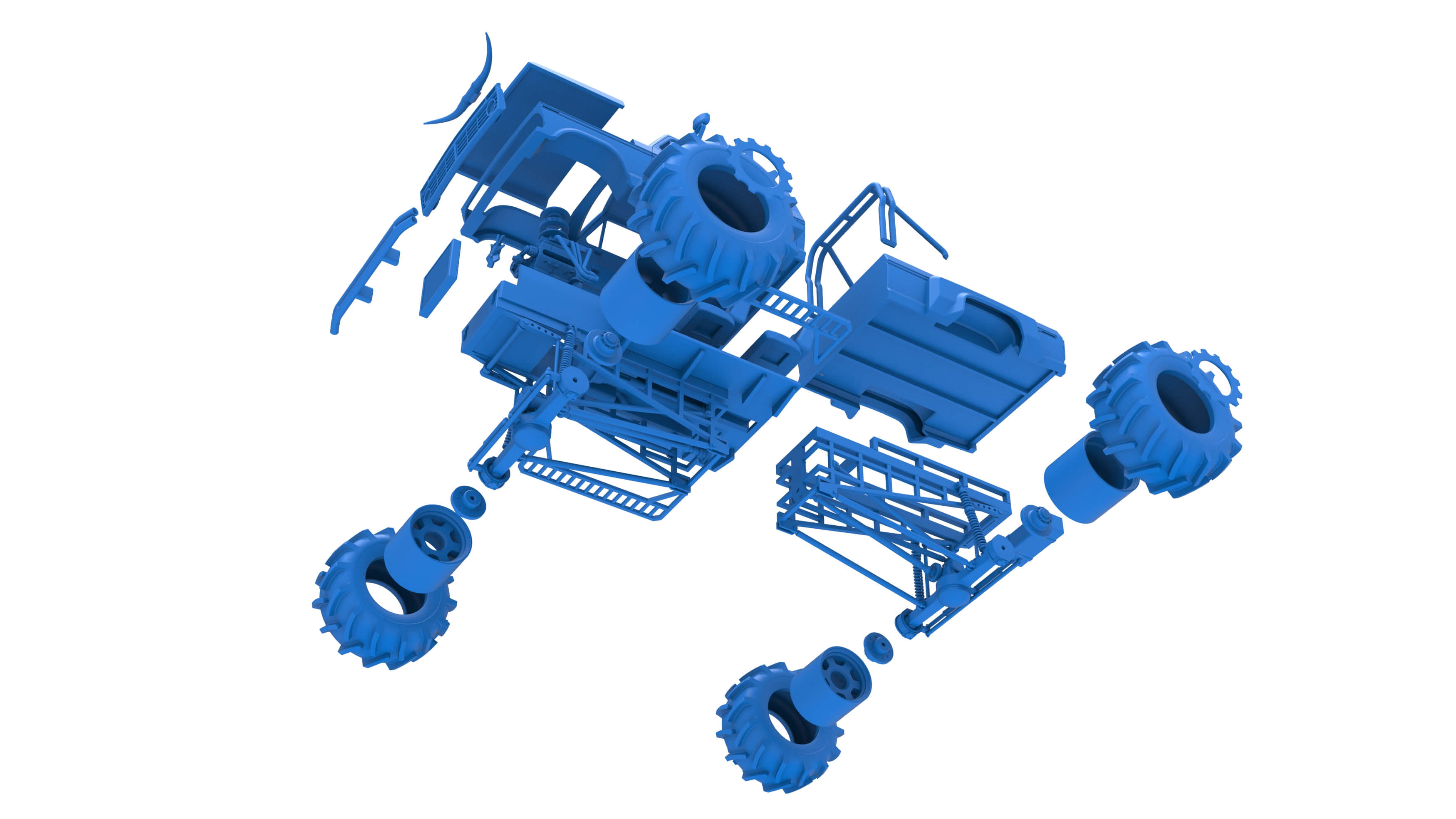 Redneck Rave Mud Truck Version 2 Scale 125 3D Model