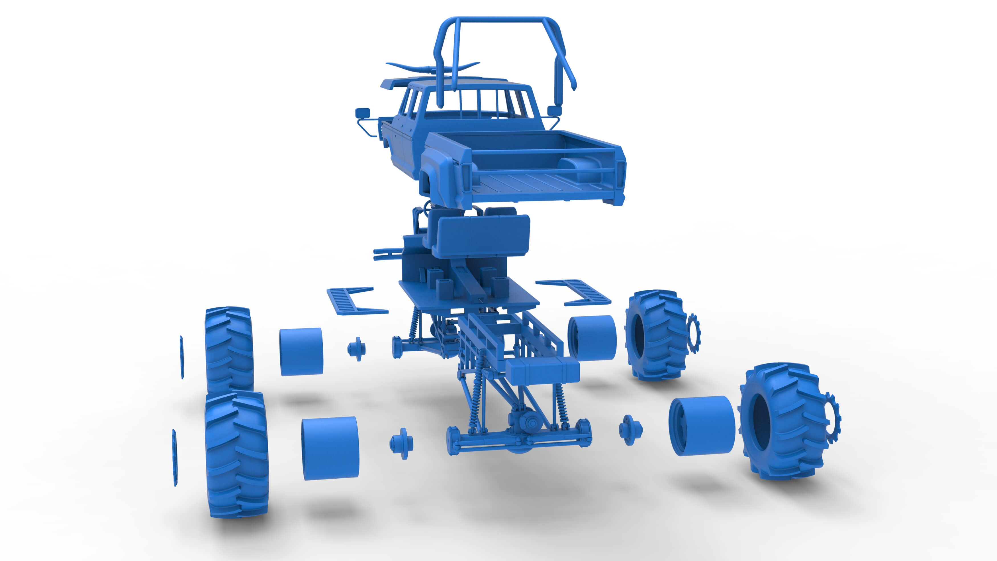 Redneck Rave Mud Truck Version 2 Scale 125 3D Model