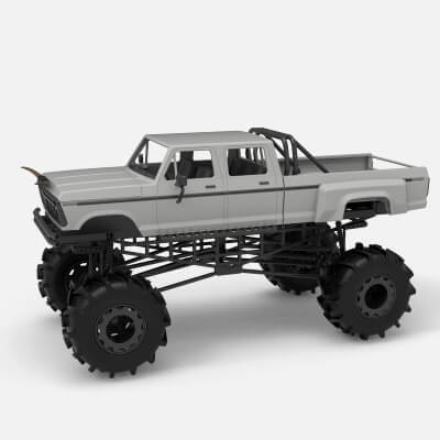 Redneck Rave Mud Truck Version 2 Scale 1:25