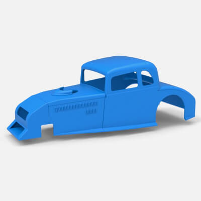 Shell of Canadian Vintage Modified Stock Car Scale 1:25