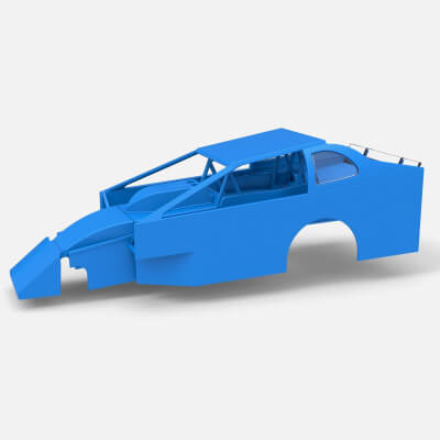 Shell of Northeast Dirt Modified Stock Car v2 Scale 1:25