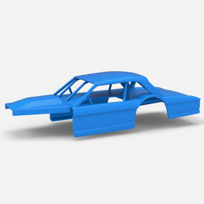 Shell of Vintage Asphalt Modified Stock Car V11 Scale 1:25
