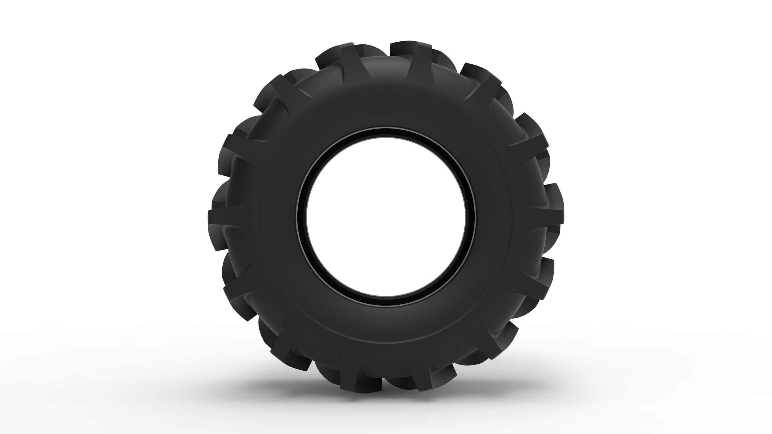 Tire of Redneck Rave Mud Truck Version 2 Scale 125 3D Model