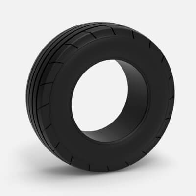 Tractor Front Tire 4 Scale 1:25
