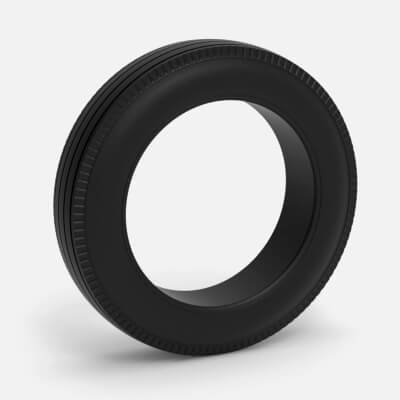 Vintage dirt tire Version 1 Scale 1 to 25