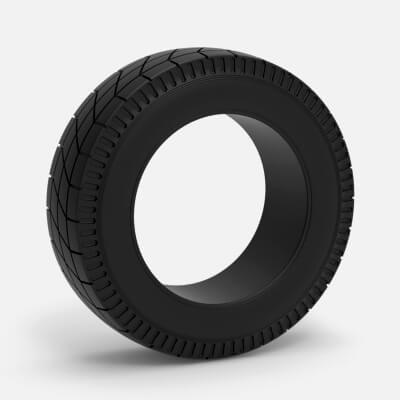 Vintage dirt tire Version 2 Scale 1:25