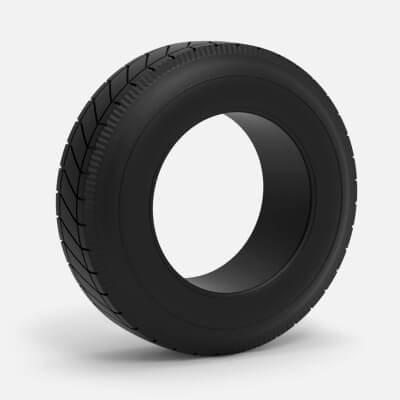 Vintage dirt tire Version 3 Scale 1:25