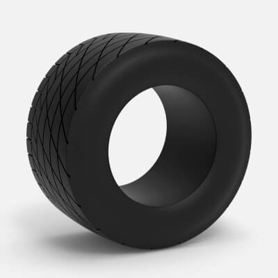 Vintage Dirt Tire Version 6 Scale 1:25