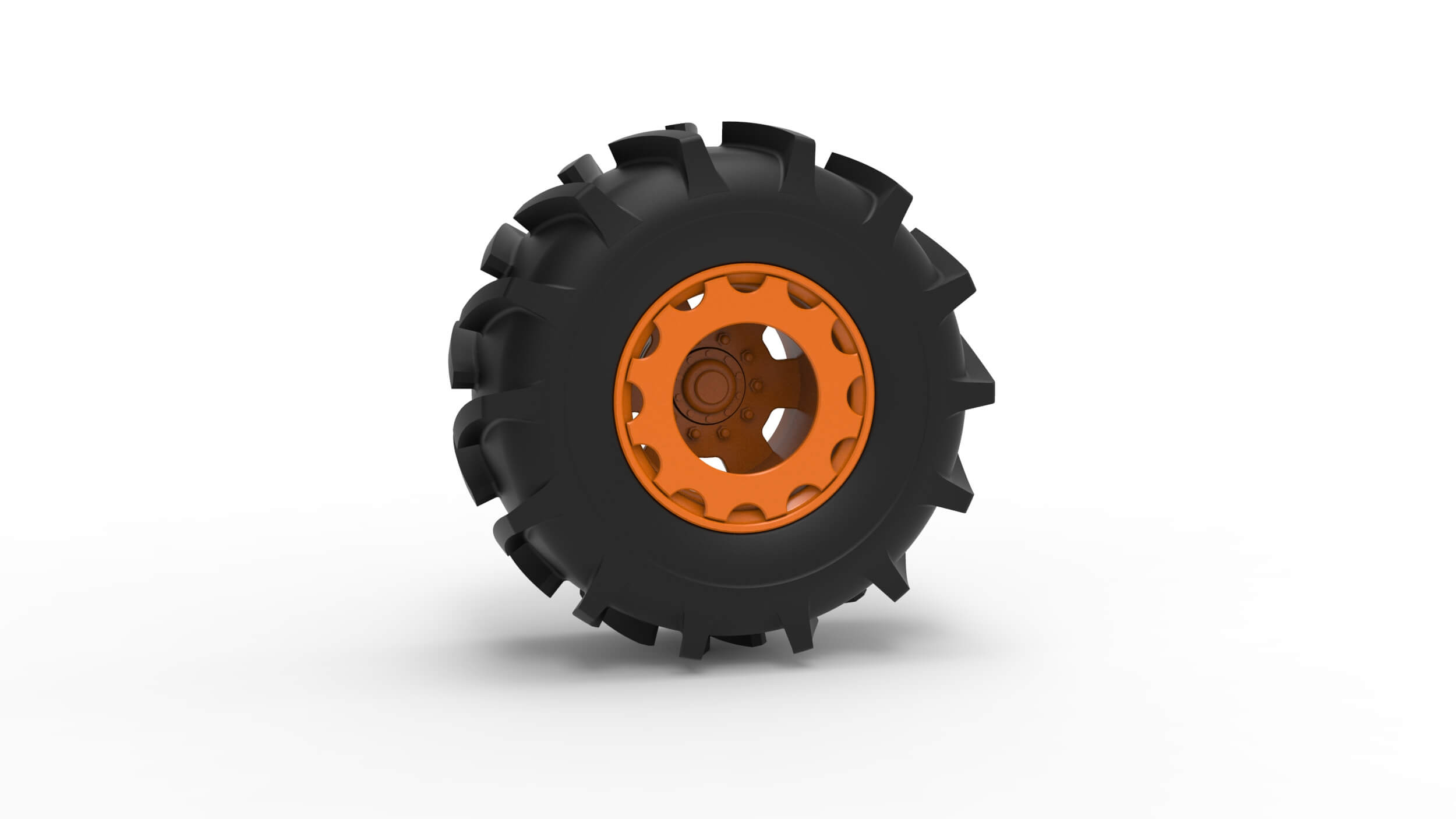 Wheel of Redneck Rave Mud Truck Version 2 Scale 125 3D Model