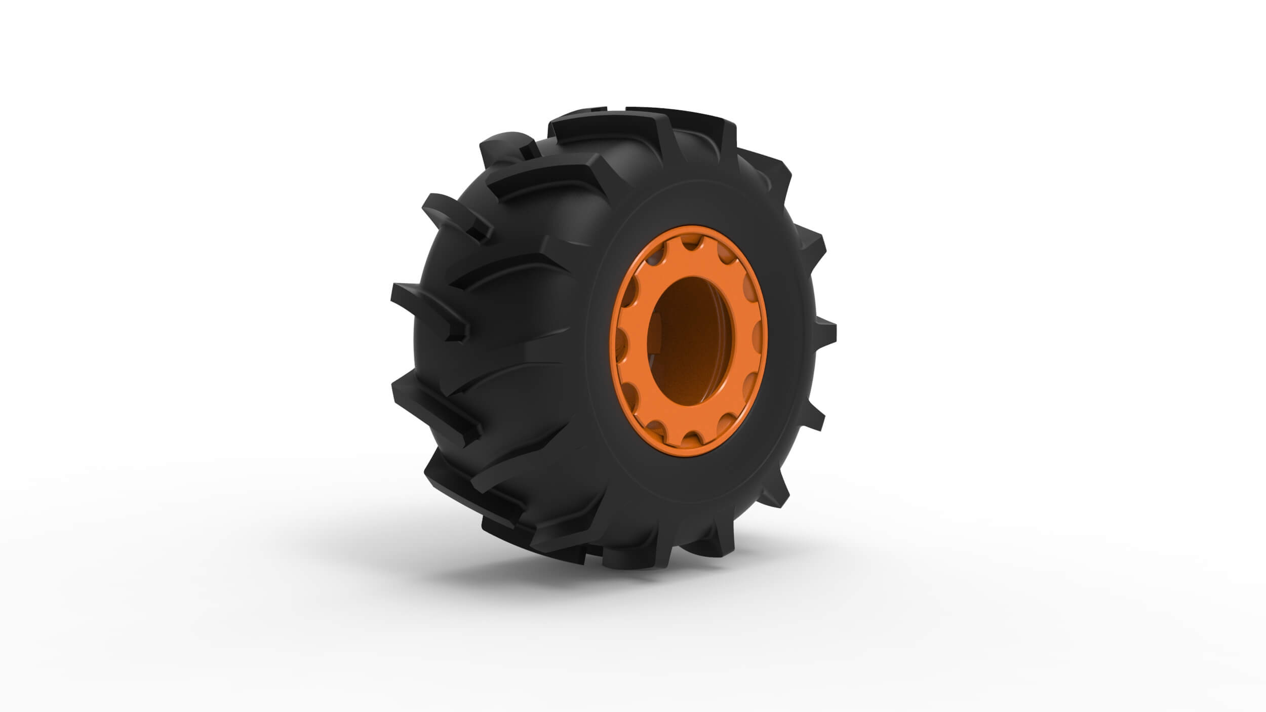 Wheel of Redneck Rave Mud Truck Version 2 Scale 125 3D Model