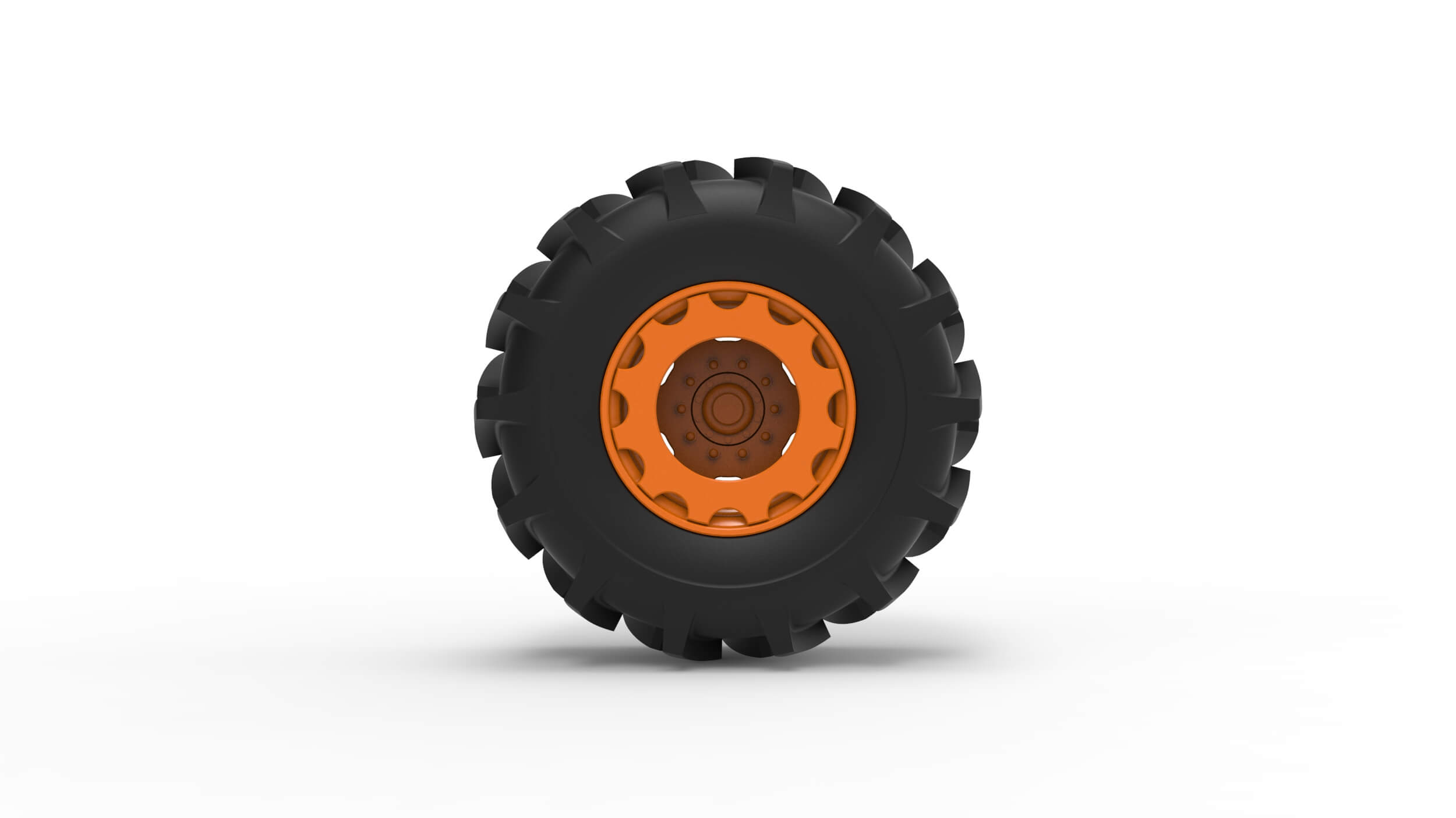 Wheel of Redneck Rave Mud Truck Version 2 Scale 125 3D Model